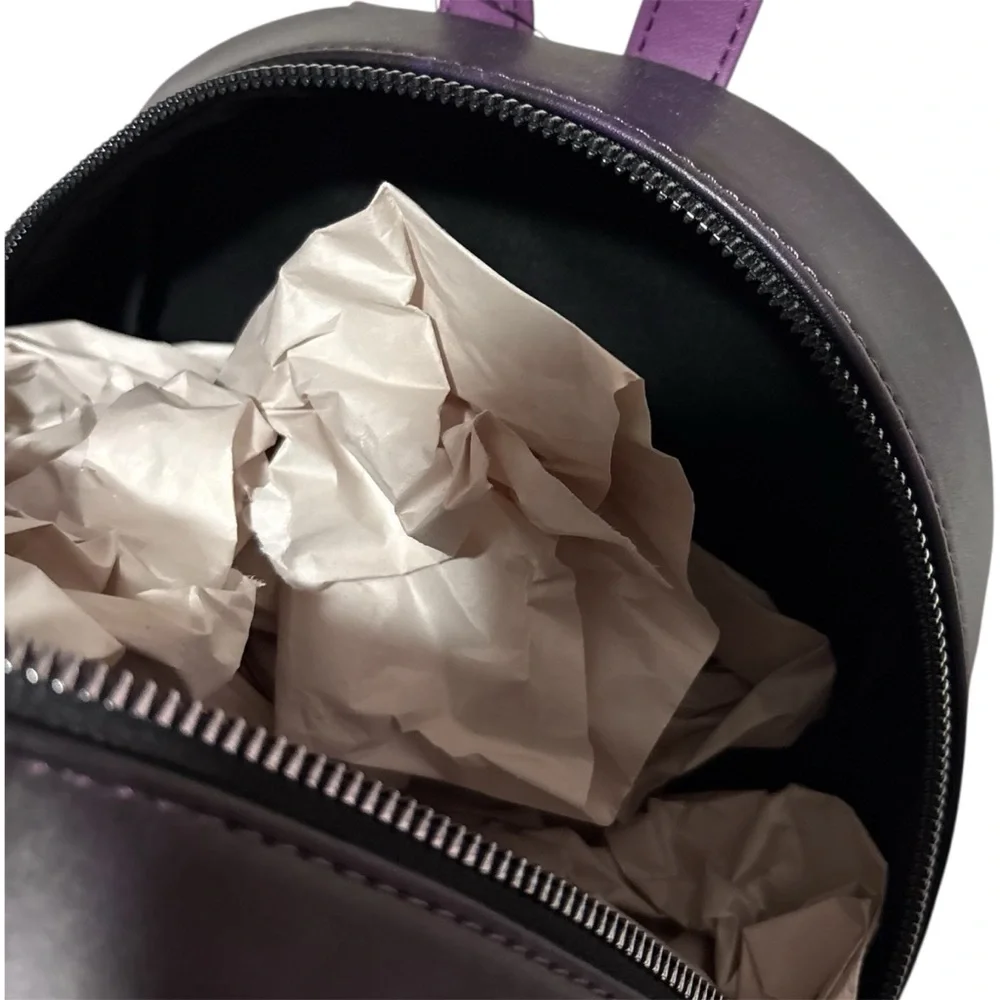NWT Bioworld Ghost Face Scream Call Me Purple & Black Mini Backpack